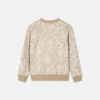 Hanorac cu fermoar din bumbac jacquard pentru copii Hanorac cu fermoar din bumbac jacquard pentru copii
