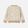Hanorac cu fermoar din bumbac jacquard pentru copii Hanorac cu fermoar din bumbac jacquard pentru copii