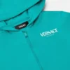 Hanorac cu glugă și fermoar din bumbac jersey imprimat pentru copii Hanorac cu glugă și fermoar din bumbac jersey imprimat pentru copii