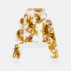 Hanorac scurt din bumbac jersey cu imprimeu Hanorac scurt din bumbac jersey cu imprimeu