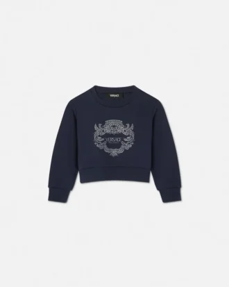 Hanorac Versace Milano Kids cu sclipici Hanorac Versace Milano Kids cu sclipici