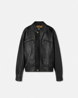 Jacheta blouson din piele Plongé