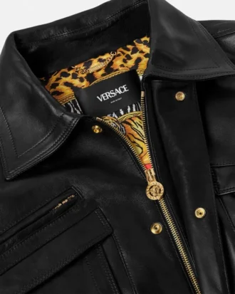 Jacheta blouson din piele Plongé