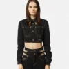 Jacheta cropped din denim Jacheta cropped din denim