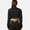 Jacheta cropped din denim Jacheta cropped din denim