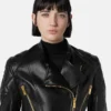 Jacheta de motociclist din piele Jacheta de motociclist din piele