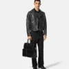 Jacheta de motociclist din piele nappa Jacheta de motociclist din piele nappa