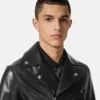 Jacheta de motociclist din piele nappa Jacheta de motociclist din piele nappa