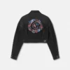 Jacheta din denim cu emblemă florală V-Emblem Jacheta din denim cu emblemă florală V-Emblem