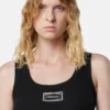 Maiou din bumbac elastic cu nervuri Maiou din bumbac elastic cu nervuri