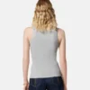 Maiou din bumbac elastic cu nervuri Maiou din bumbac elastic cu nervuri