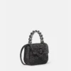 Mini geantă din satin cu ornamente La Medusa Mini geantă din satin cu ornamente La Medusa