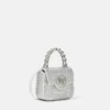 Mini geantă din satin cu ornamente La Medusa Mini geantă din satin cu ornamente La Medusa