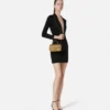 Mini geantă din satin cu ornamente La Medusa Mini geantă din satin cu ornamente La Medusa