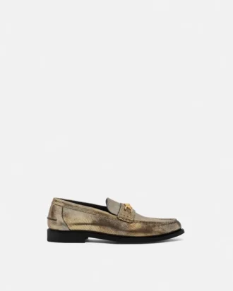 Mocasini Medusa 95 cu efect de șopârlă