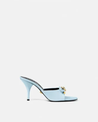 Mule cu baretă Opera din piele lăcuită 85 mm