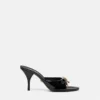 Mule cu baretă Opera din piele lăcuită 85 mm Mule cu baretă Opera din piele lăcuită 85 mm