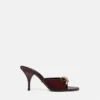 Mule cu baretă Opera din piele lăcuită 85 mm Mule cu baretă Opera din piele lăcuită 85 mm
