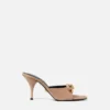 Mule cu baretă Opera din piele lăcuită 85 mm Mule cu baretă Opera din piele lăcuită 85 mm
