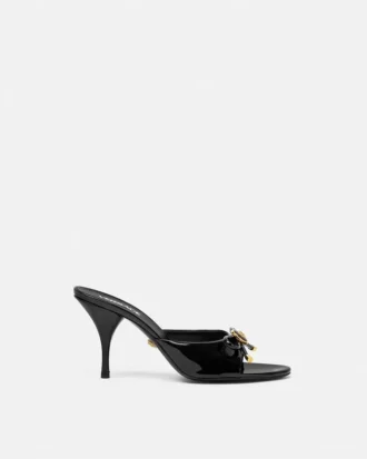 Mule cu baretă Opera din piele lăcuită 85 mm