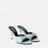 Mule cu baretă Opera din piele lăcuită 85 mm Mule cu baretă Opera din piele lăcuită 85 mm