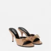 Mule cu baretă Opera din piele lăcuită 85 mm Mule cu baretă Opera din piele lăcuită 85 mm