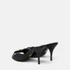 Mule cu baretă Opera din piele lăcuită 85 mm Mule cu baretă Opera din piele lăcuită 85 mm