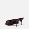 Mule cu baretă Opera din piele lăcuită 85 mm Mule cu baretă Opera din piele lăcuită 85 mm