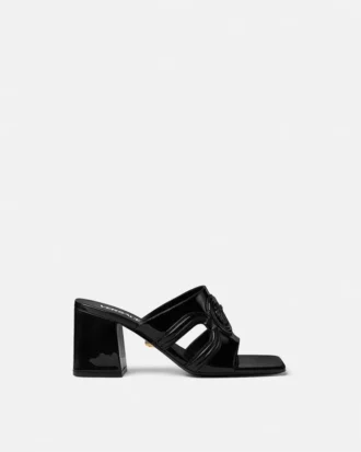Mule Medusa 95 din piele lăcuită 70 mm