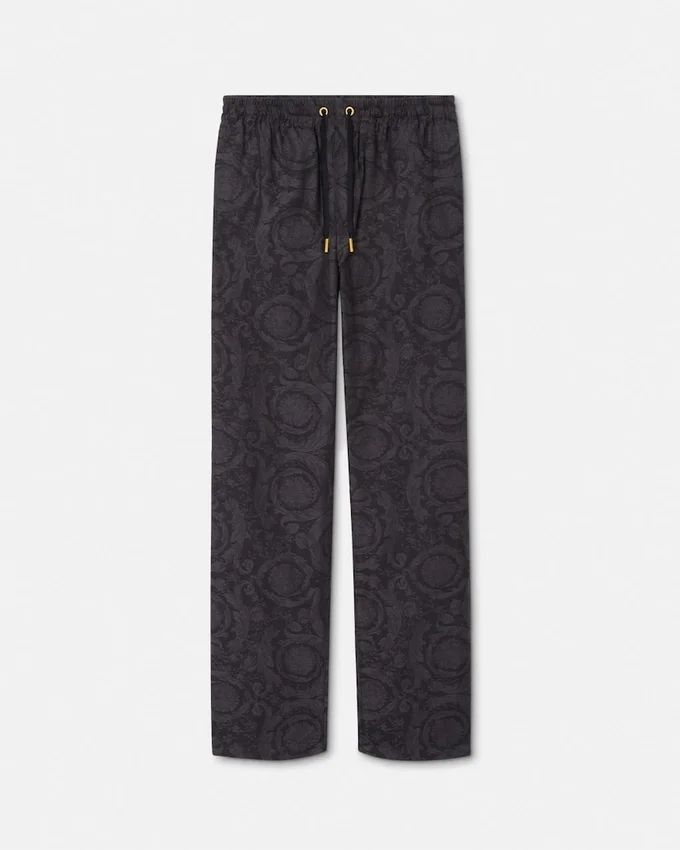 Pantaloni Barocco Chambray Jacquard Pantaloni Barocco Chambray Jacquard
