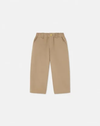 Pantaloni cargo din gabardină de bumbac pentru copii