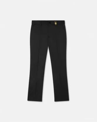 Pantaloni conici din amestec de lână pentru copii