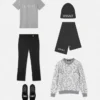 Pantaloni conici din amestec de lână pentru copii