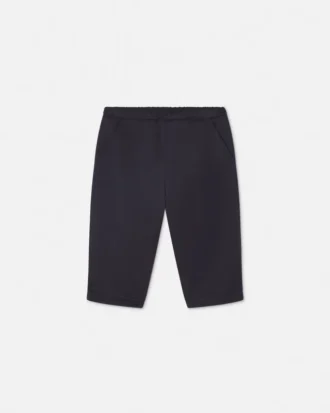 Pantaloni conici din gabardină satinată pentru bebeluși