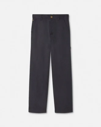 Pantaloni de tâmplar din lână Mouliné