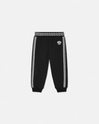 Pantaloni de trening din bumbac brodați pentru copii
