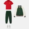 Pantaloni de trening din bumbac brodați pentru copii Pantaloni de trening din bumbac brodați pentru copii