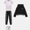 Pantaloni de trening din bumbac brodați pentru copii Pantaloni de trening din bumbac brodați pentru copii