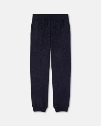 Pantaloni de trening din bumbac jacquard Barocco