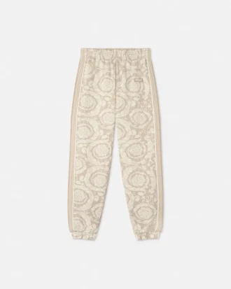 Pantaloni de trening din bumbac jacquard pentru copii
