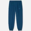 Pantaloni de trening din bumbac jersey brodați