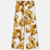 Pantaloni de trening din bumbac jersey imprimați Pantaloni de trening din bumbac jersey imprimați