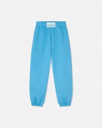 Pantaloni de trening din bumbac jersey imprimați pentru copii