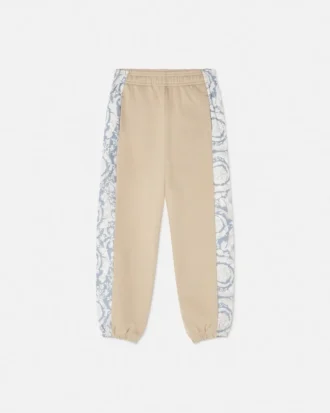 Pantaloni de trening din bumbac jersey imprimați pentru copii