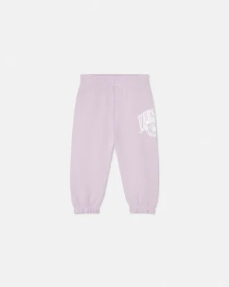 Pantaloni de trening din bumbac jersey imprimați pentru copii