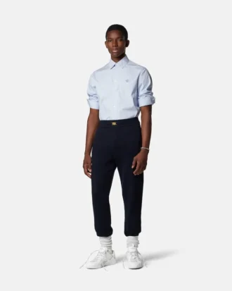 Pantaloni de trening din tricot de cașmir și bumbac