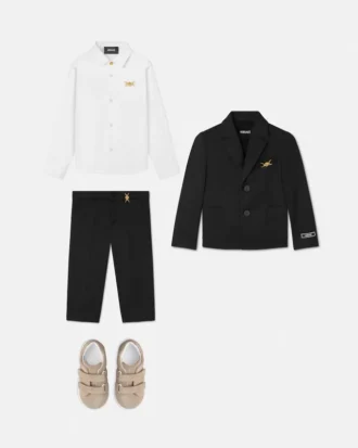 Pantaloni din amestec de lână pentru copii