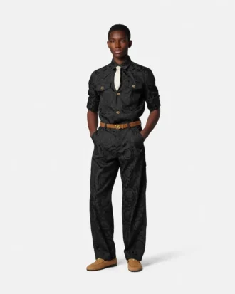 Pantaloni din bumbac jacquard pentru tâmplari