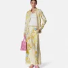 Pantaloni din mătase Barocco Silk Pantaloni din mătase Barocco Silk