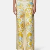 Pantaloni din mătase Barocco Silk Pantaloni din mătase Barocco Silk
